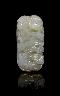 A Jade Pendant Height 2 1/4 inches.