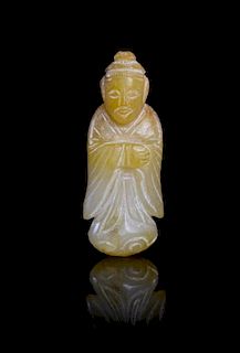A Jade Figure of an Official Height 2 inches.