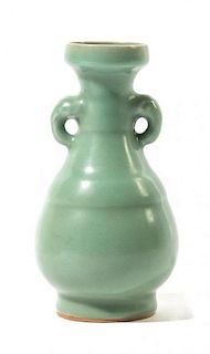 A Longquan Glaze Vase Height 6 inches.