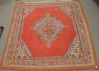 Killam Oriental carpet, possibly 19th century (some separations). 
12'9" x 12'10"