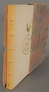 Robert Herrick, One Hundred and Eleven Poems, Golden Cockerel Press, copy 102, signed by Flint, leather bound with slipcase. 
Proven...