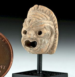 Rare Miniature RomanTerracotta Actor's Mask
