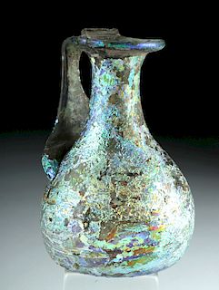 Roman Glass Pitcher w/ Stunning Iridescence