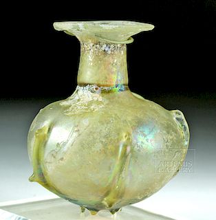 Lovely Roman Iridescent Glass Sprinkler Flask