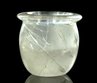 Rare and Fine Bactrian Rock Crystal Cup