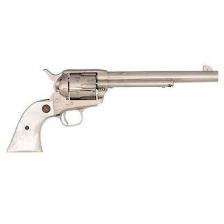 ** Colt Single Action Army Revolver With Factory Nickel Finish