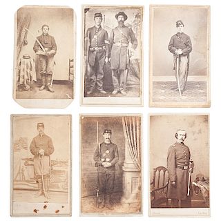 CDV Collection of Armed Union Officers and Soldiers