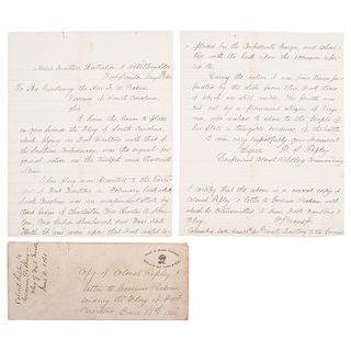 Retained Copy of R.S. Ripley Letter Regarding the Fort Moultrie Flag, 1861