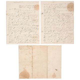 Evacuation of Charleston, Original Manuscript of Confederate Military Orders to Colonel E.C. Anderson, February 15, 1865