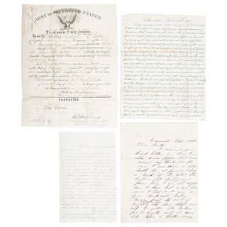 Letters From Three Civil War Soldiers, 1st US Infantry and 99th Indiana Infantry