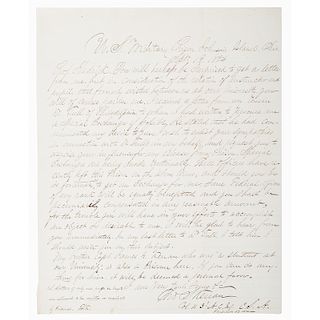 Confederate POW Letter, Colonel Thomas S. Kenan, 43rd North Carolina Infantry, Johnson's Island