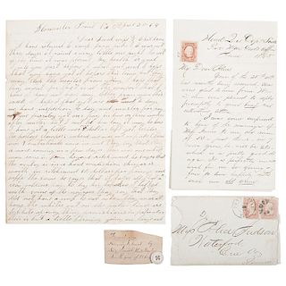Two Civil Wars Letters from Union Soldiers, with Souvenirs