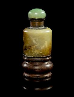 * A Jade Snuff Bottle Height 3 inches.