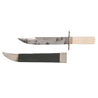 Enoch Drabble Ivory Hilted Bowie Knife