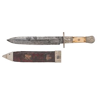 S.C. Wragg Bowie Knife Allegedly Belonging to Marcellus Jerome Clark aka "Sue Mundy"