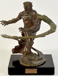 Laszlo Ispanky 'Hurricane' Bronze Sculpture
