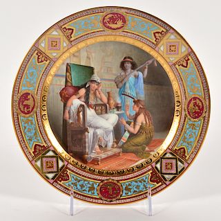 19th Ct. Hand Painted Royal Vienna Plate