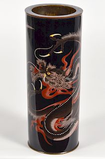 Cloisonn_ Enameled Japanese Meiji Period Vase