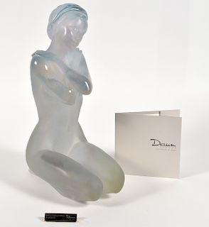 Daum Pate De Verre 'Eurydice' Sculpture