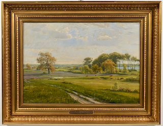 Johannes Boesen 'Landscape, Fredensborg' O/C