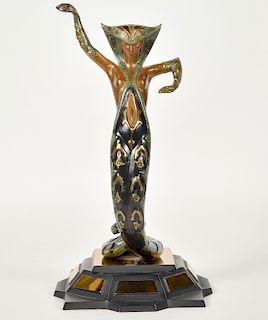 Erte Bronze 'La Jalousie' Sculpture