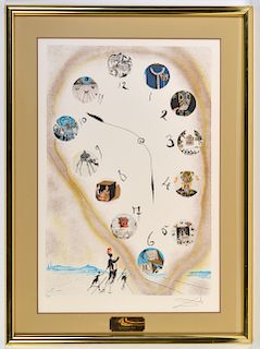 Salvador Dali 'Time in Space' Lithograph