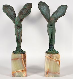 Charles Sykes 'Spirit of Ecstacy' Bronze Figures