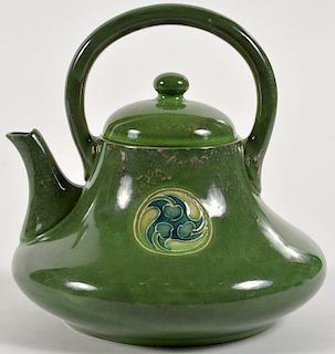 Unusual Moorcroft 'Flamminian Ware' Teapot