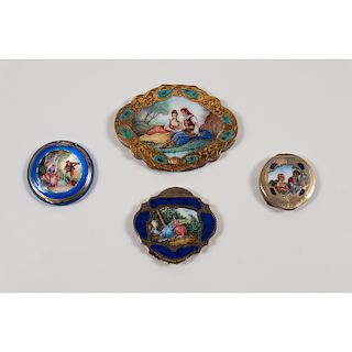 Painted Enamel Compacts