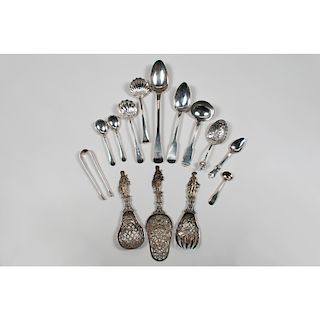 British Sterling and Silver Spoons, Plus