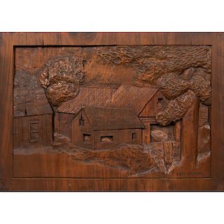 Leo More (20th Century) Folk Art Wooden Carvings