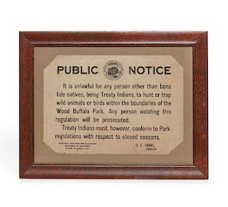 1923 Northwest Public Hunting Notice