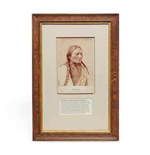 Photograph of Sitting Bull owned by Annie Oakley