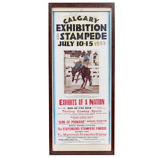1933 Calgary Stampede Poster