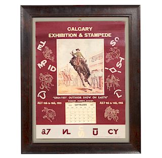 1955 Calgary Stampede Calendar