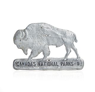 Canada's National Parks '9' Radiator Badge from 1929