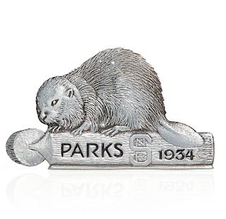 1934 Saskatchewan Parks Radiator Badge