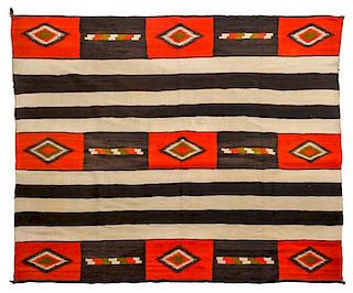 Navajo Second Phase Chief's Blanket 65 x 75 inches