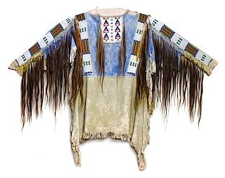 Lakota Sioux Shirt Height 40 x width 51 inches (approx.)