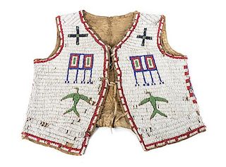 Sioux Beaded Vest Height 19 inches