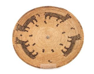 Apache Pictorial Basket Diameter 14 1/2 inches