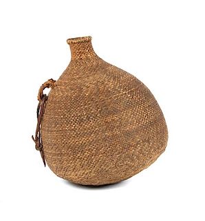Paiute Basket Seed Jar Height 8 1/2 inches
