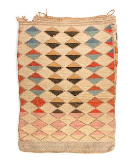 Nez Perce Corn Husk Bag Height 16 x width 21 1/2 inches