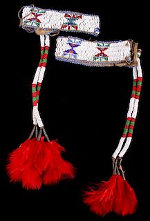 Sioux Fully Beaded Arm Bands from Sturgis SD 1900-