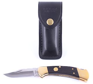 Buck 112 Custom Switchblade Knife w/ Scabbard