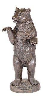 Grizzly Bear Cub Life Size Original Bronze Large