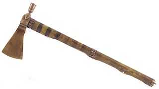 Northern Plains Brass Pipe Tomahawk c. 1890-1900