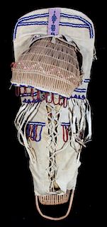 Paiute Beaded Doll Child's Papoose c. 1900-1930