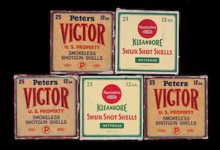 Peters Victor & Remington Kleanbore 12 GA Boxes