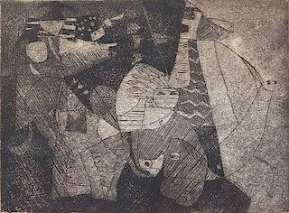 Roy Lichtenstein etching and aquatint